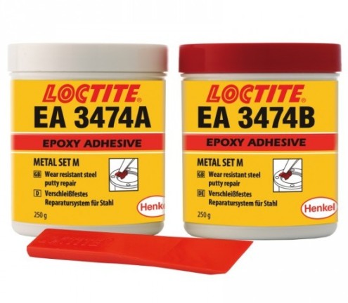 LT-Loctite EA 3474 KT - 500g-   Metall-set ST4 - ocel pastovita